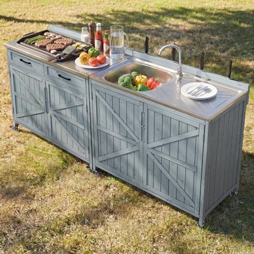 Merax 2-Piece Modular Outdoor Kitchen: My Mobile Grill Upgrade
