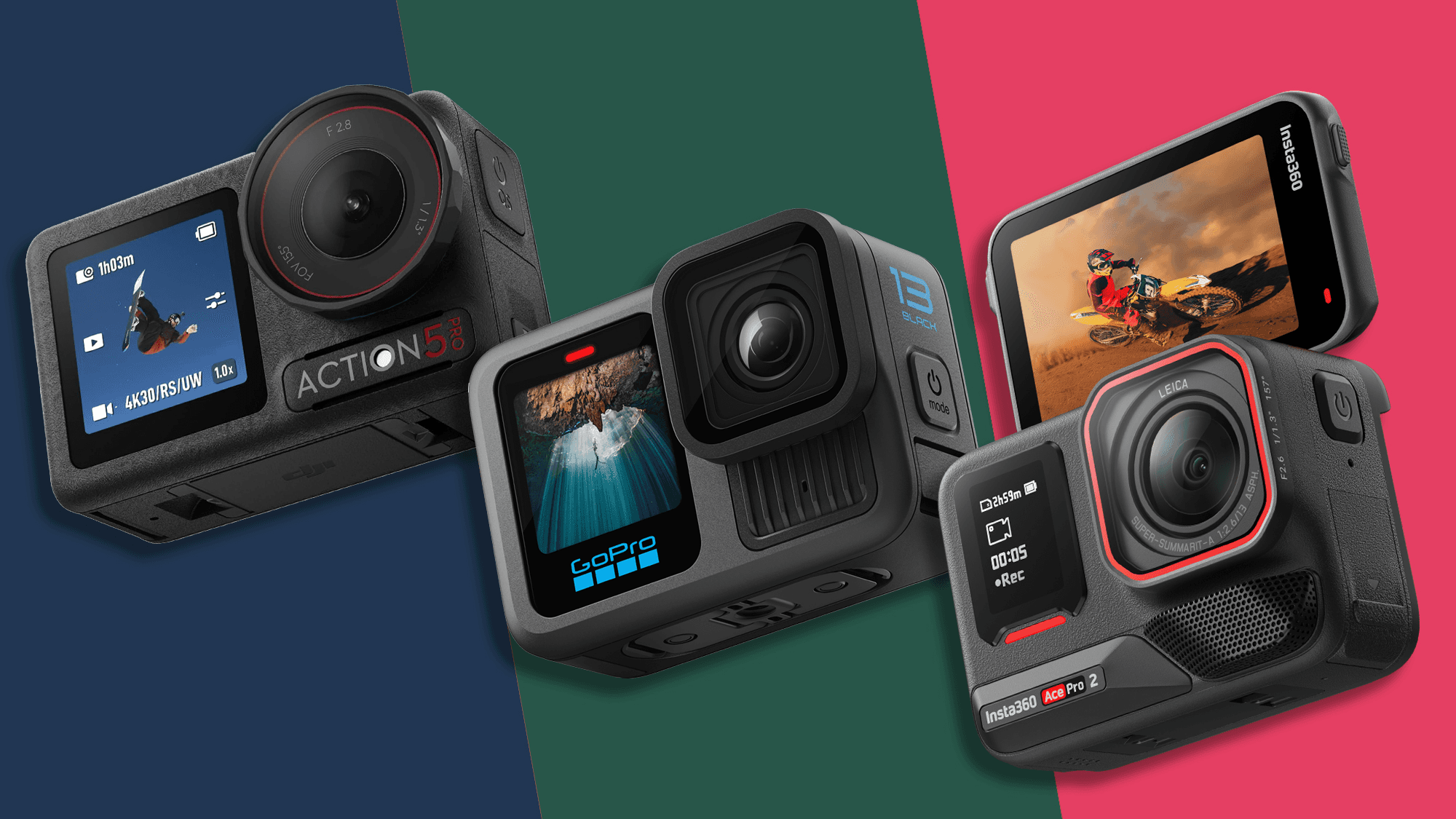 GoPro Hero 13 Black vs DJI Osmo Action 5 vs Insta360 Ace Pro 2 — Which Action Cam Should You Buy?