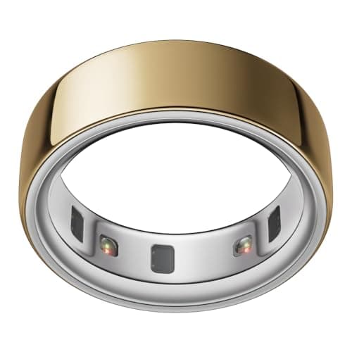 Amazon product image of the Oura Ring 4 matte black ring on white background.